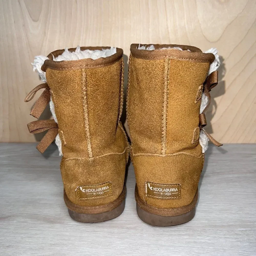 Koolaburra by UGG Victoria‎ Short Chestnut Brown 1019372 Youth 4 UK 3 EURO 36